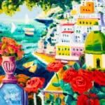 Rose rosse e poesia a Positano