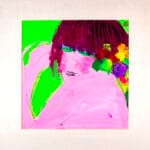 Donna rossa con fiori - immagine 2