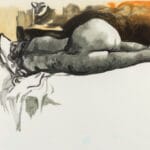Nudo sdraiato di schiena