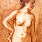 Nudo in piedi
