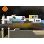Paesaggio con scale e luna - immagine 2