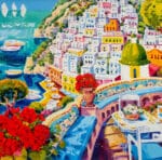 Tra gerani e luce a Positano