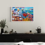 Tre vele all'orizzonte e luce a Santorini - immagine 3