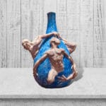 Vaso a goccia blu 01