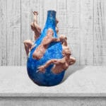 Vaso a goccia blu 02 - immagine 2
