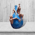 Vaso a goccia blu 02