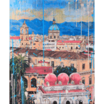 Tramonto incantato sui tetti di Palermo - Stampa su tela - immagine 2