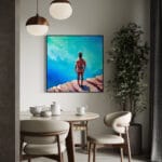 Nude man on cliff - immagine 3