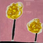 The yellow flowers