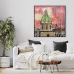 Tramonto sulla cupola della Chiesa dei Padri Teatini - immagine 3