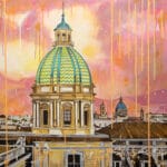 Tramonto sulla cupola della Chiesa dei Padri Teatini